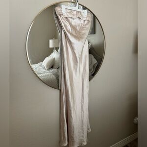Maxi Dress - Size Large - Champagne